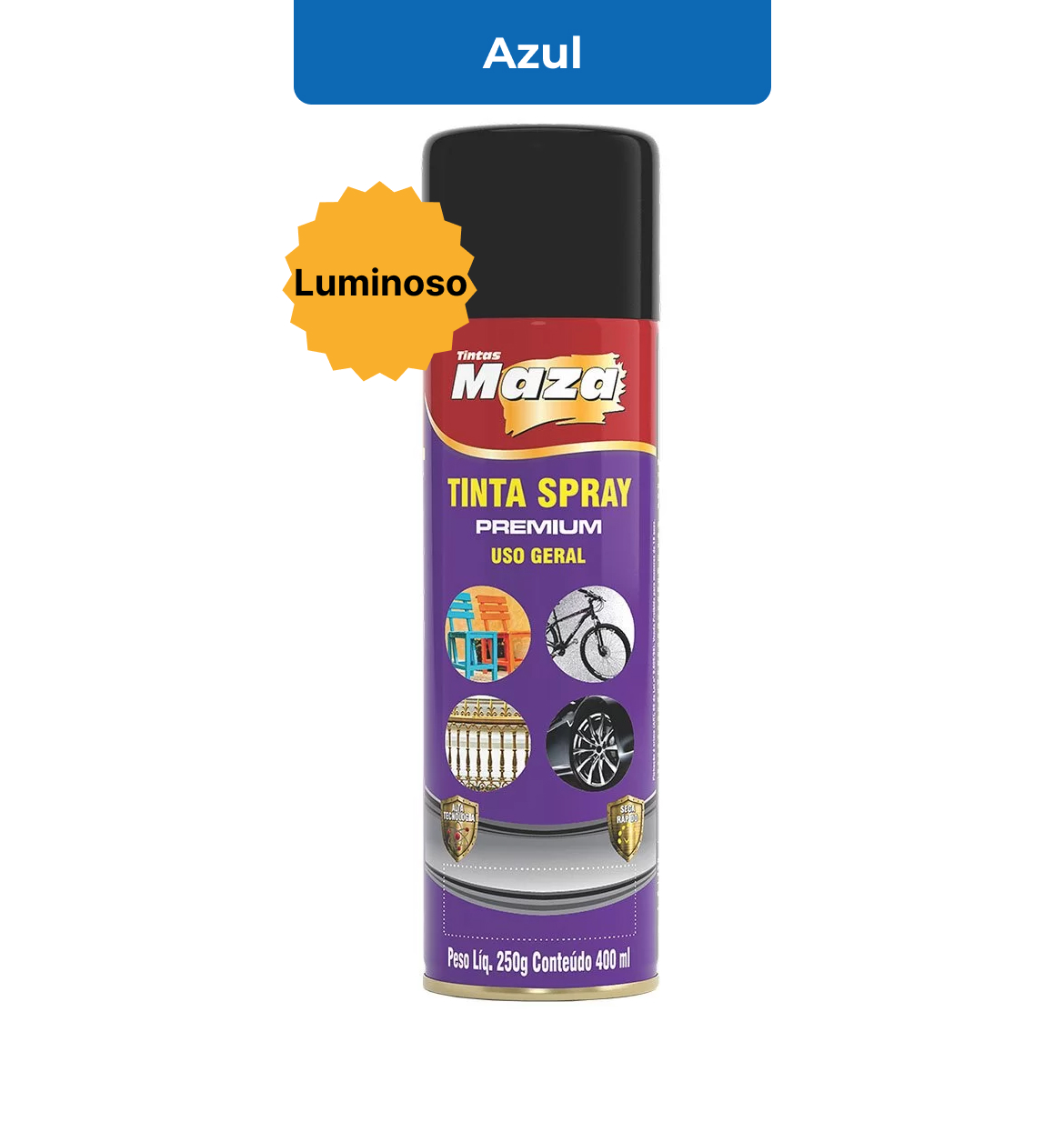 SPRAY LUMINOSO AZL 250G MAZA