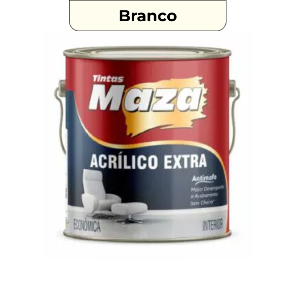 TINTA ACRÍLICA EXTRA BRANCO 3,6L MAZA