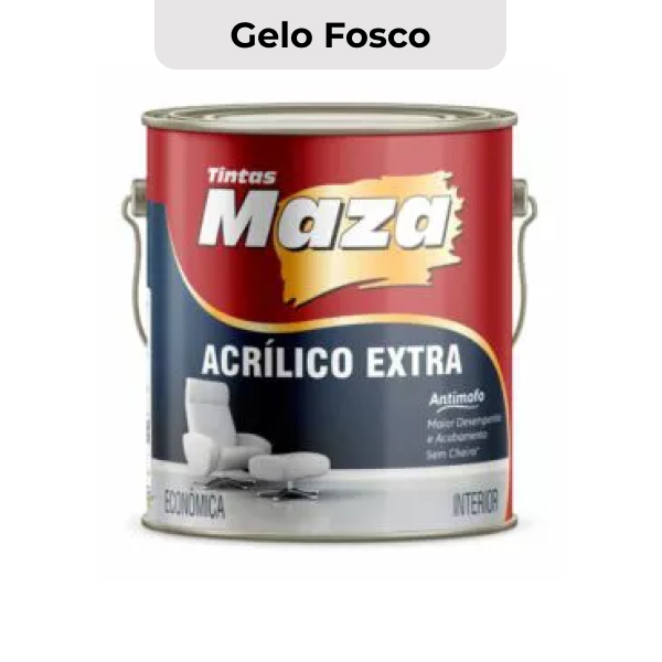 TINTA ACRÍLICA EXTRA FOSCO GELO 3,6L MAZA