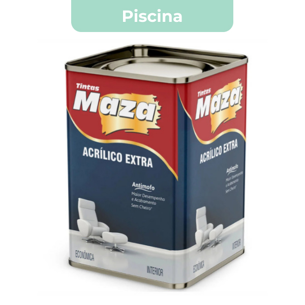 TINTA ACRÍLICA EXTRA PISCINA 18L MAZA