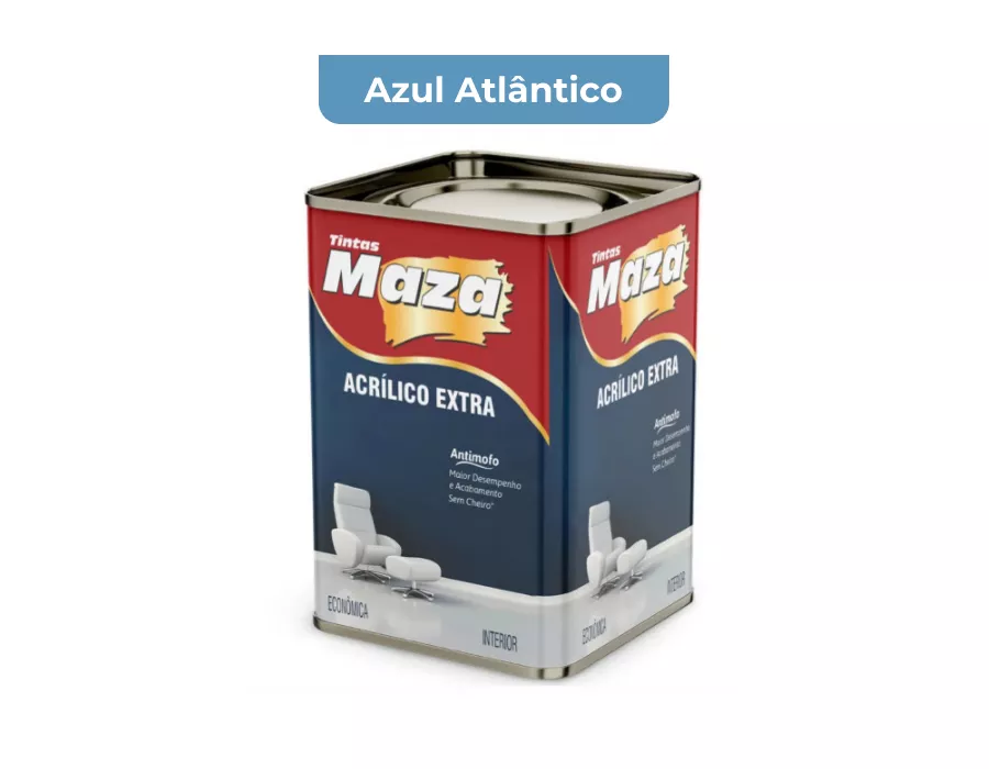 TINTA ACRÍLICO EXTRA AZUL ATLANTICO 18L MAZA