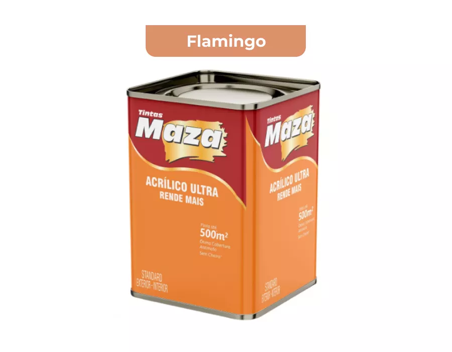 TINTA ACRÍLICO ULTRA FLAMINGO 18L MAZA