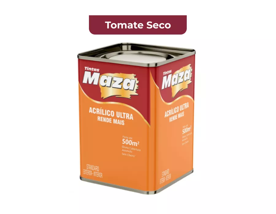 TINTA ACRÍLICO ULTRA TOMATE SECO 18L MAZA