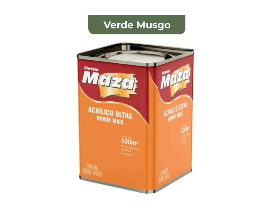 TINTA ACRÍLICO ULTRA VERDE MUSGO 18L MAZA