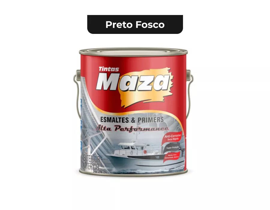TINTA ALTA TEMPERATURA 600.C PRETO FOSCO 900ML