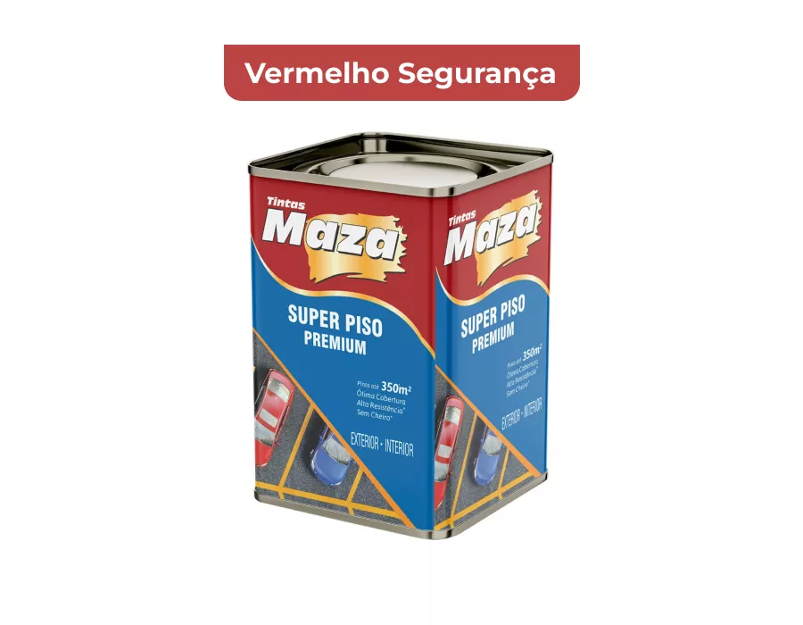 TINTA PISO PREMIUM VERMELHO SEGURANCA 18L MAZA