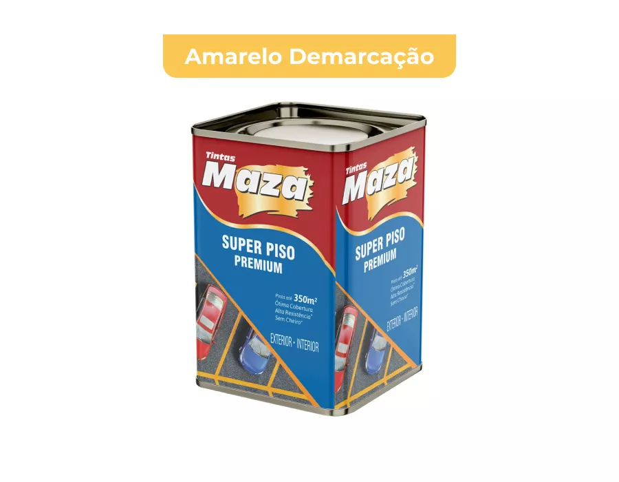TINTA SUPER PISO PREMIUM AMARELO DEMARCACAO 18L MAZA