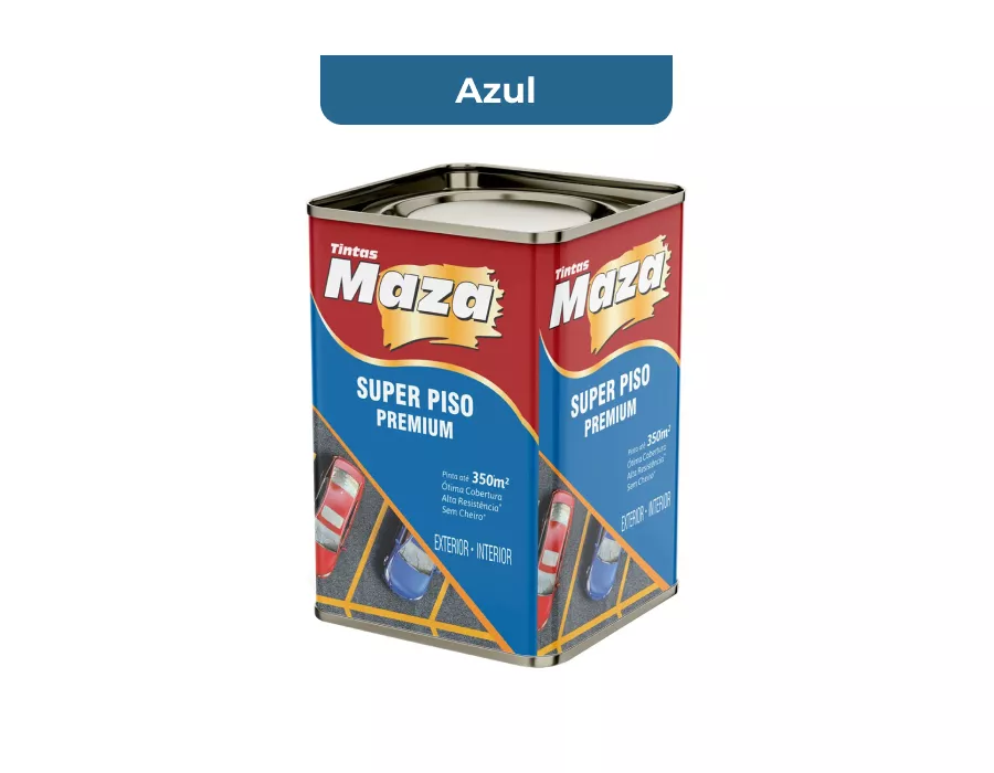 TINTA SUPER PISO PREMIUM AZUL 18L MAZA