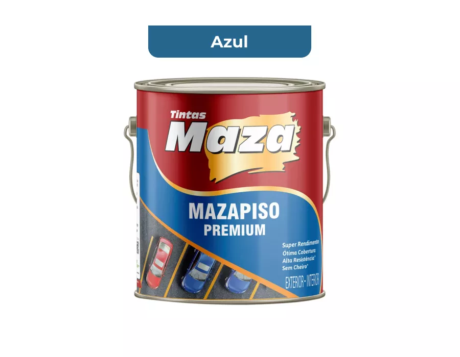 TINTA SUPER PISO PREMIUM AZUL 3,6L MAZA