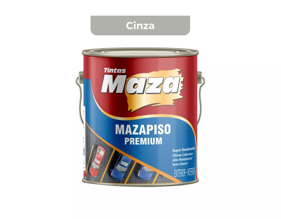 TINTA SUPER PISO PREMIUM CINZA 3,6L MAZA