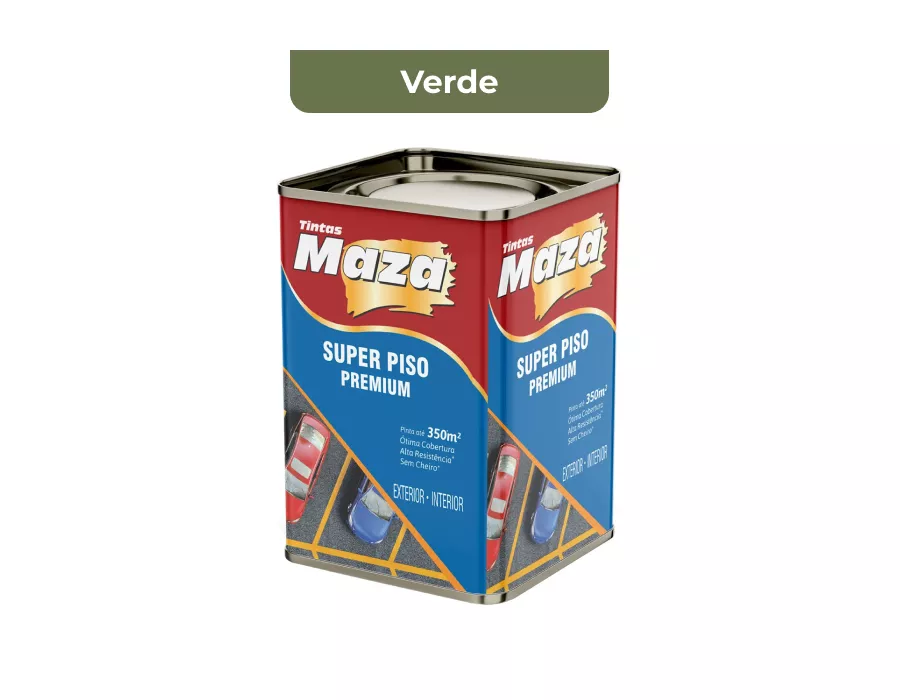 TINTA SUPER PISO PREMIUM VERDE 18L MAZA