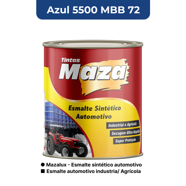 Tinta Esmalte Azul 5500 MBB 72 Automotivo
